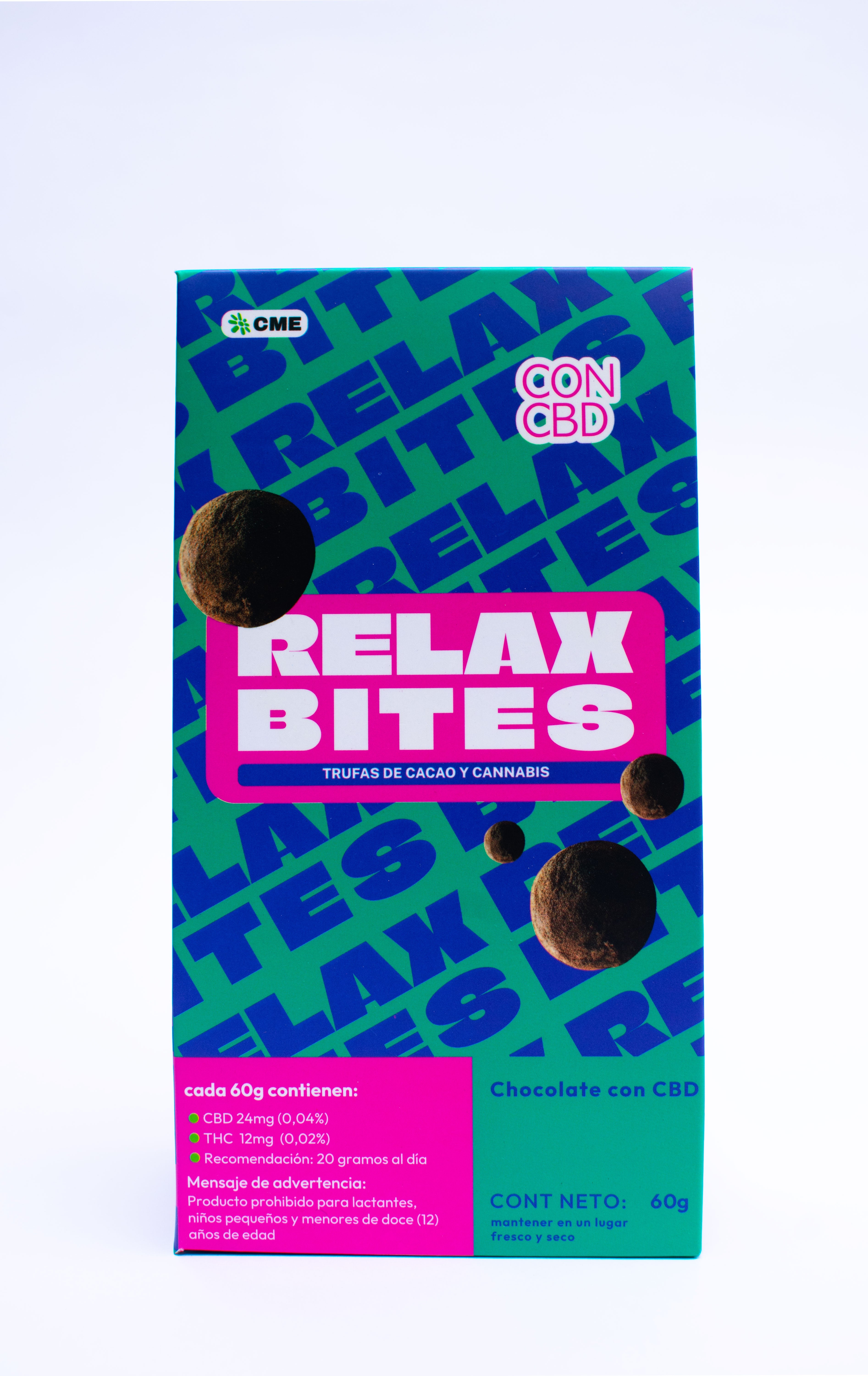Relax Bites Trufas de Cacao y Cannabis